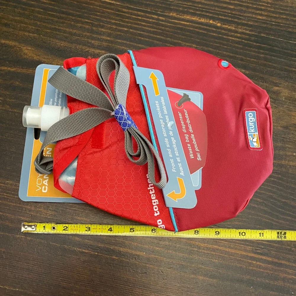 Kurgo Voyager Canteen Red Ripstop Dog Hydration 32oz Bladder Shoulder Bag NEW